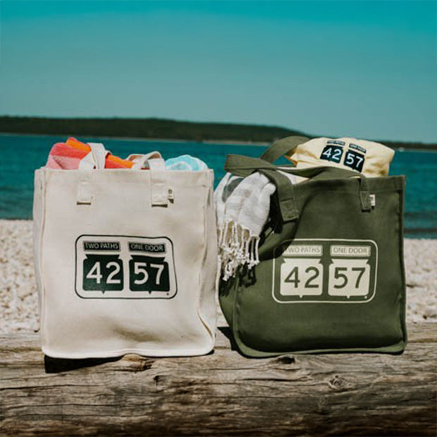 Let’s Go Shopping Bags on the beach