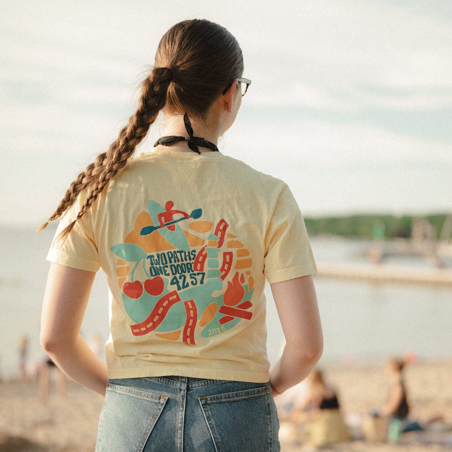 “Door County Vibes” – 2025 Limited Edition Design (2025 Graphic Women’s Boxy Short-Sleeve T-Shirt)