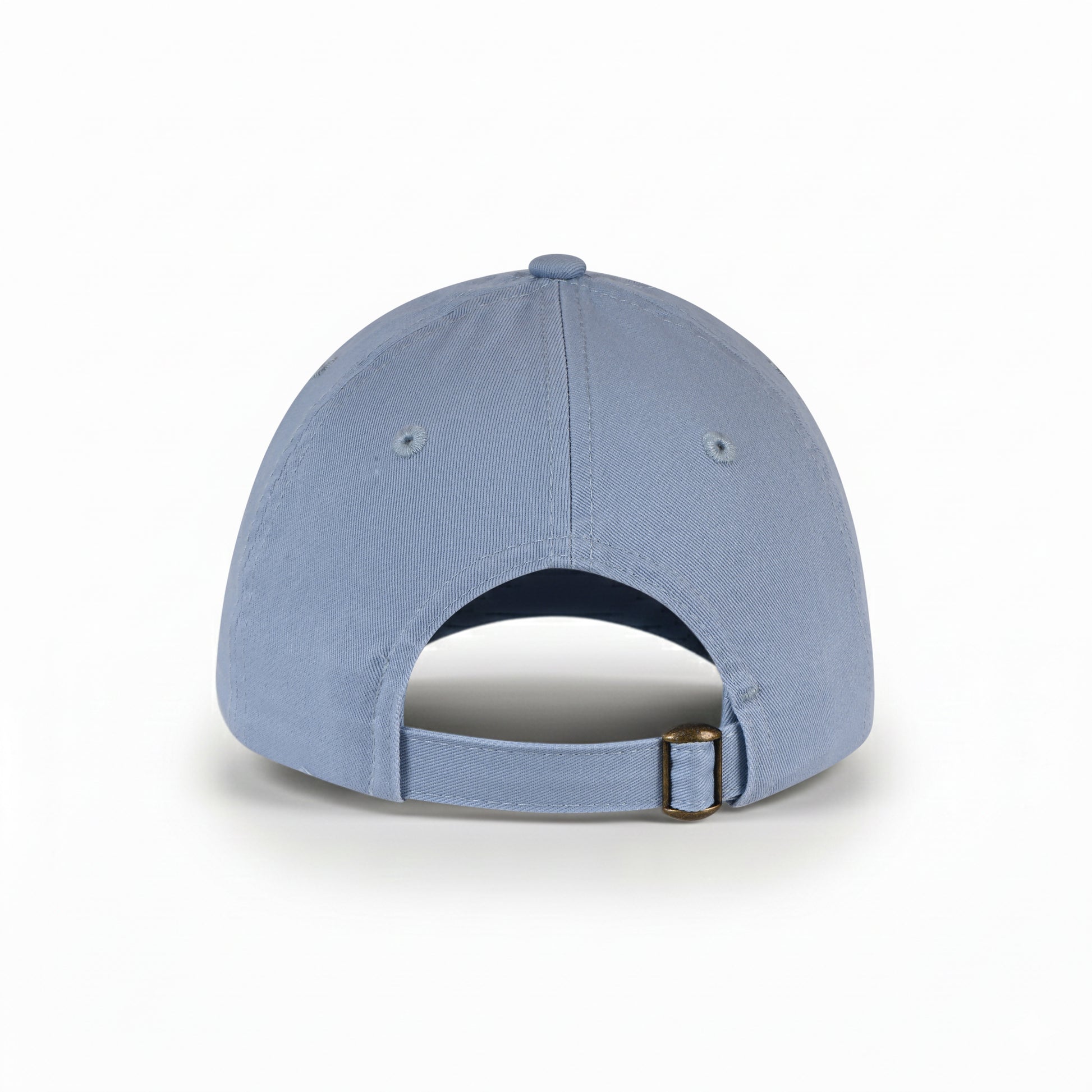 Back view of 42-57 Classic Cap in blue with adjustable buckle closure