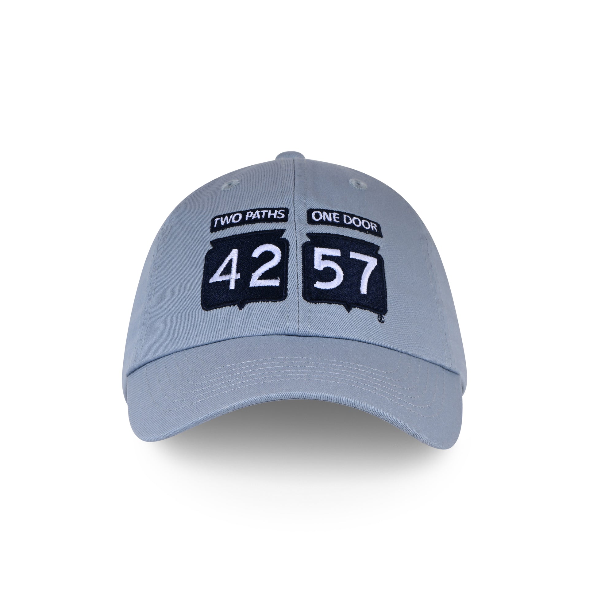 42-57 Classic Cap in blue with embroidered 42-57 logo