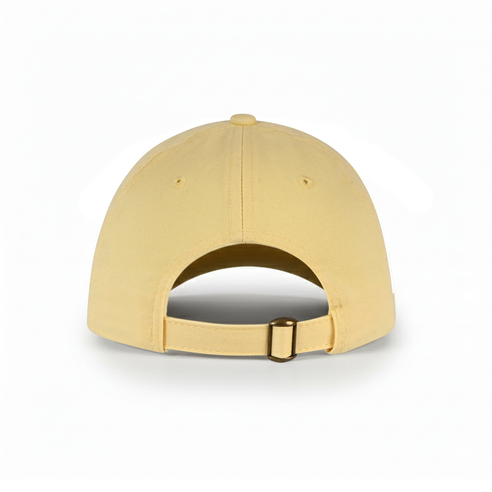 Back view of 42-57 Classic Cap in yellow with adjustable buckle closure