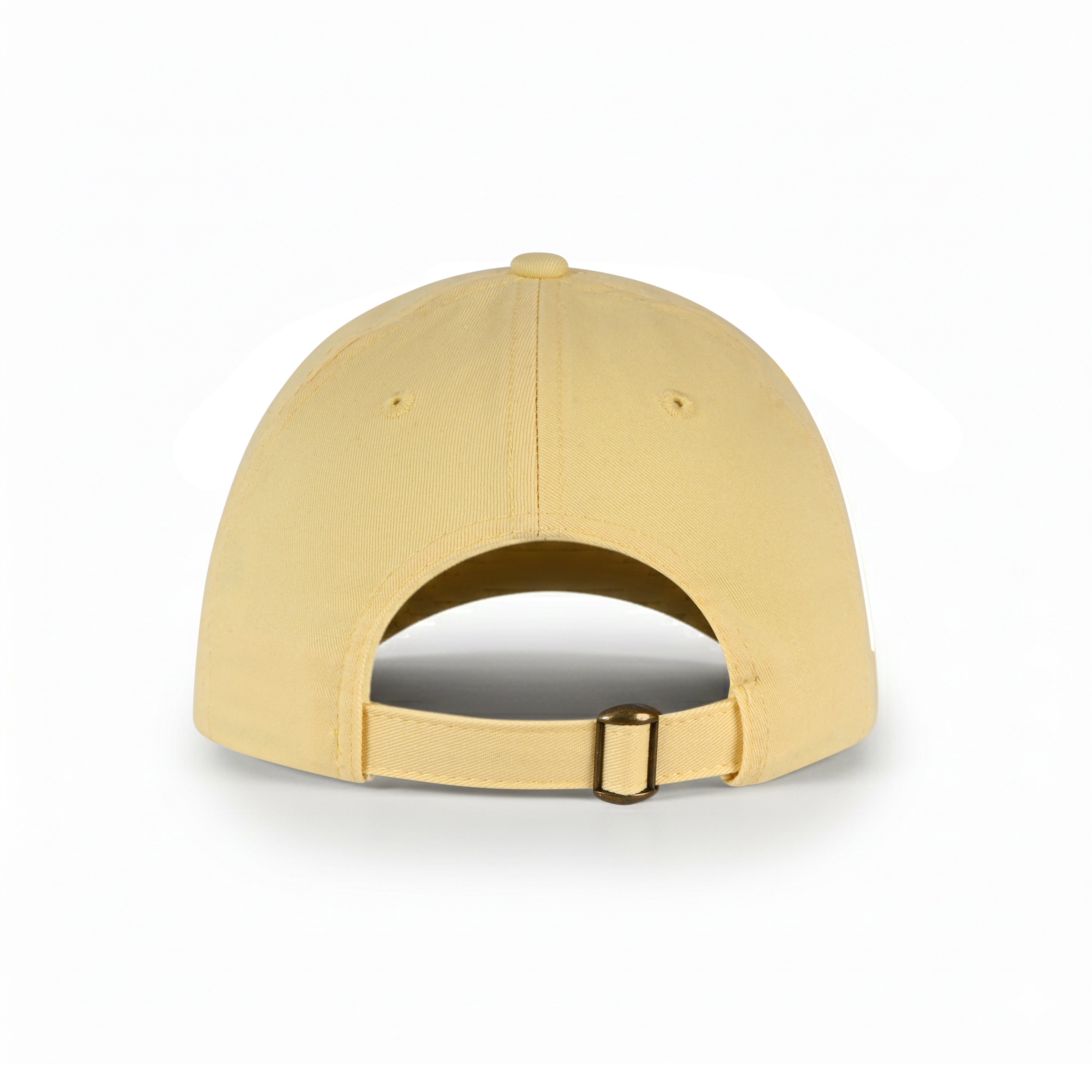 Back view of 42-57 Classic Cap in yellow with adjustable buckle closure