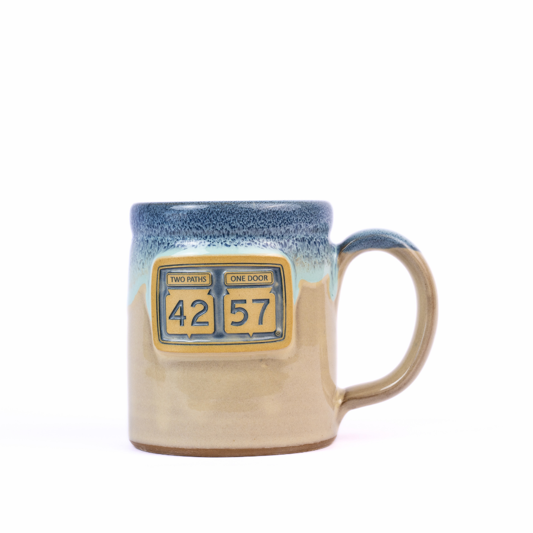 42-57 Gallery Mug in beige made with handcrafted ceramic