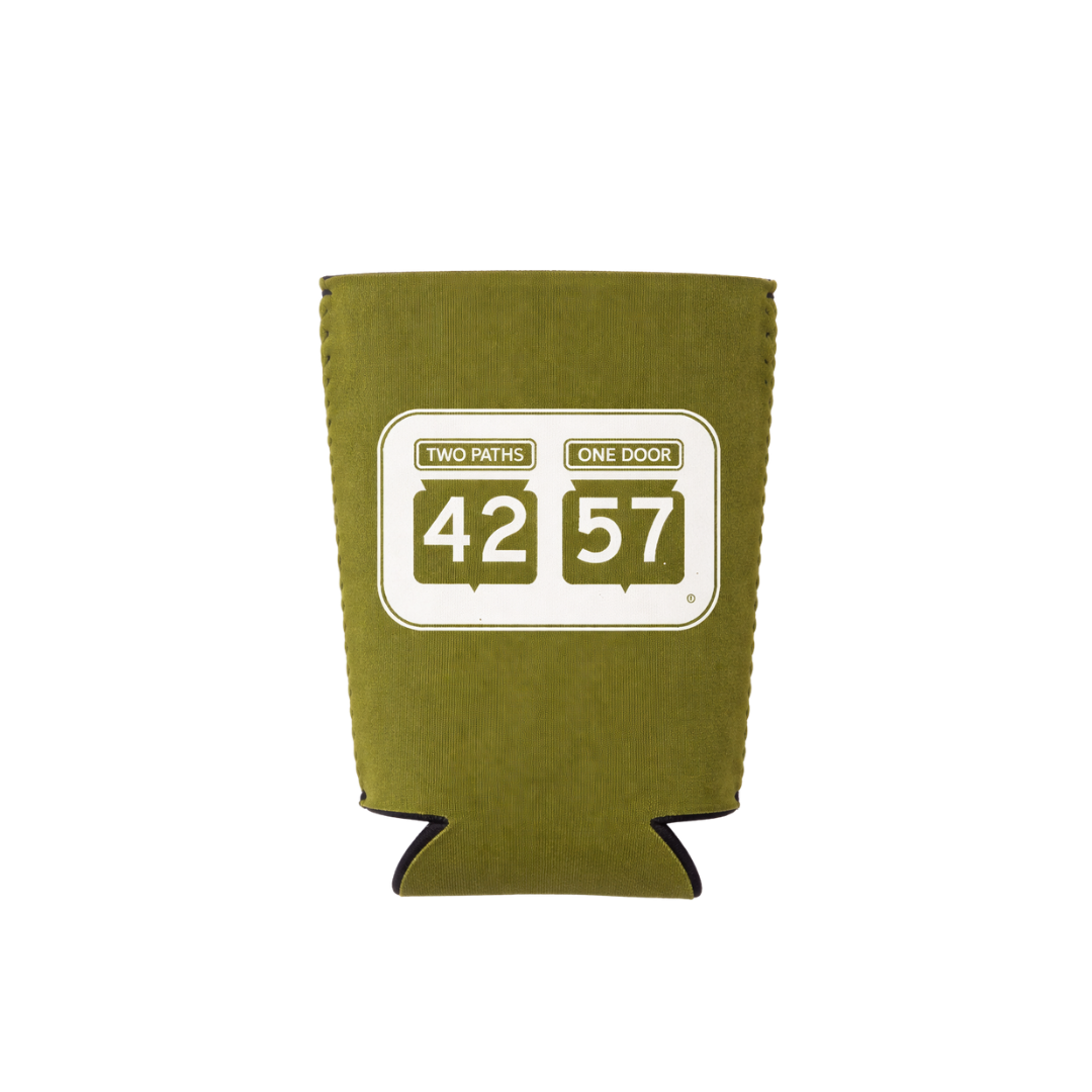 Flat view of 42-57 Standard Coozie in green