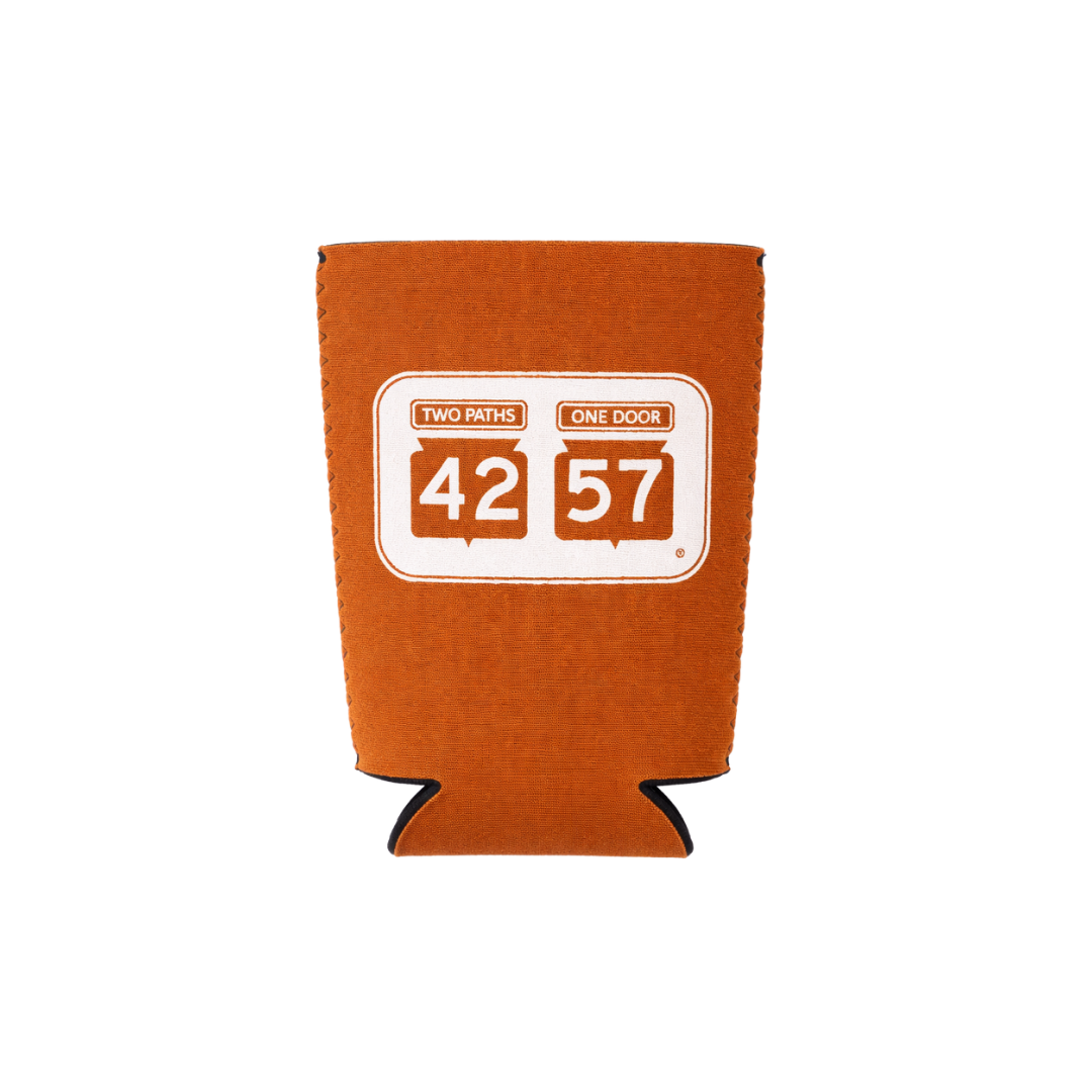 Flat view of 42-57 Standard Coozie in orange