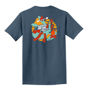 “Door County Vibes” – 2025 Limited Edition Design (2025 Graphic Short-Sleeve T-Shirt) in Blue Heron