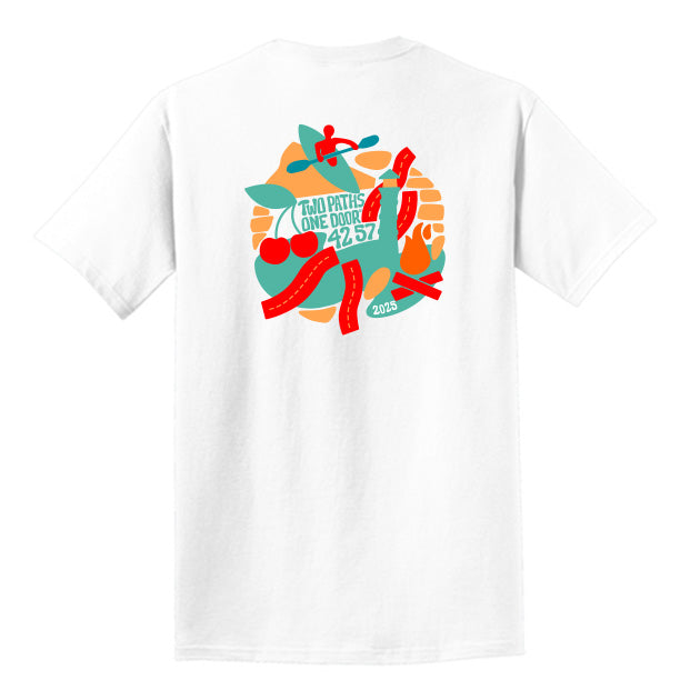 “Door County Vibes” – 2025 Limited Edition Design (2025 Graphic Short-Sleeve T-Shirt) in Cool Summer White