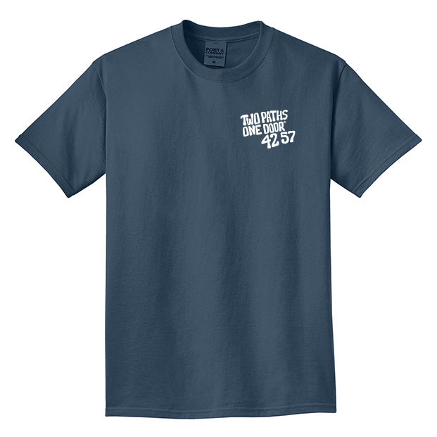 “Door County Vibes” – 2025 Limited Edition Design (2025 Graphic Short-Sleeve T-Shirt) in Blue Heron