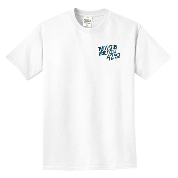 “Door County Vibes” – 2025 Limited Edition Design (2025 Graphic Short-Sleeve T-Shirt) in Cool Summer White