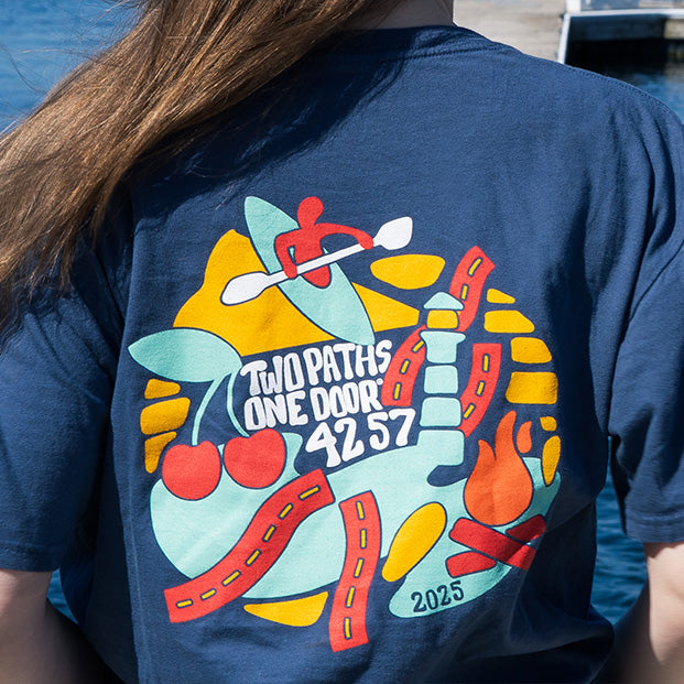 Door County Vibes Lifestyle Denim Blue Back