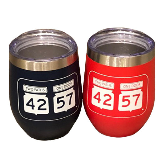 42-57 tumbler in marina blue and apple red