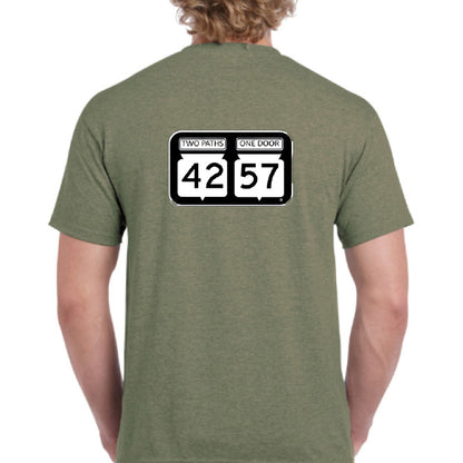Campground Green 42-57 men's short-sleeve tshirt